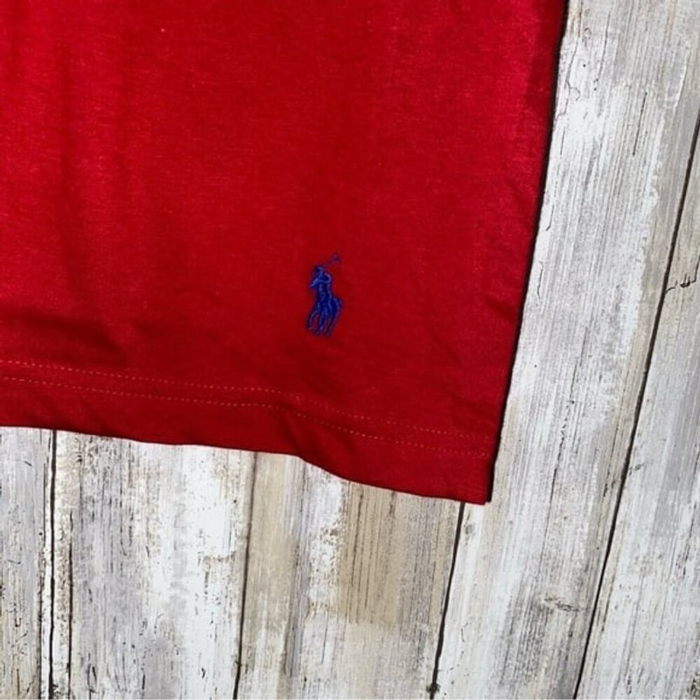 Polo by Ralph Lauren Men's Red Classic Fit T-Shirt - Picture 2 of 4